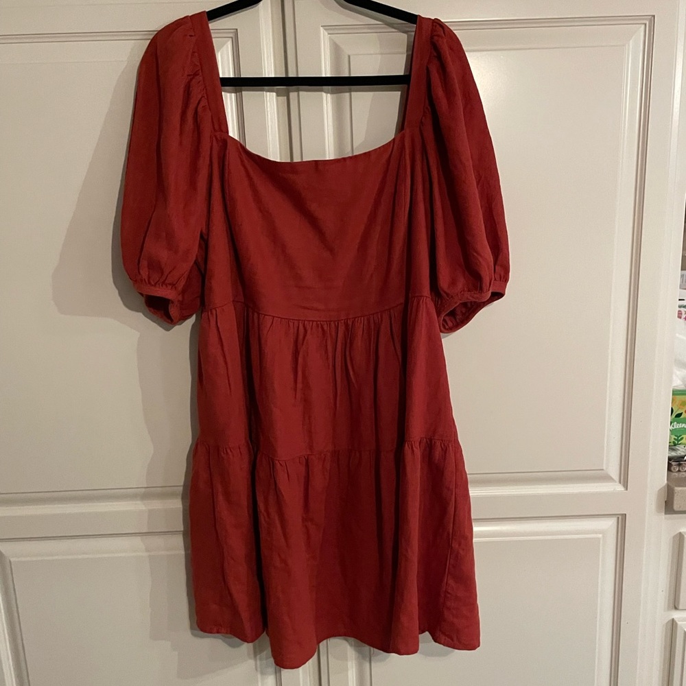 House of Harlow 1960  rust colored dress